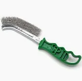 SPAZZOLA CON MANICO PER INOX